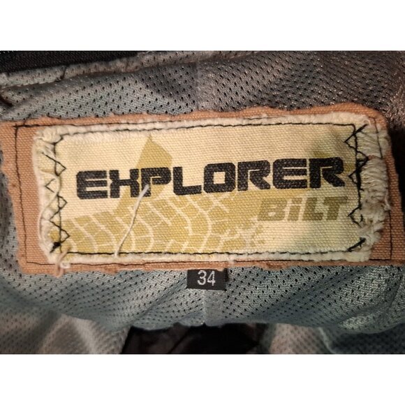 Bilt Explorer Men's Motorcycle Pants Black Size 34 w/Knee Pads - Picture 4 of 5